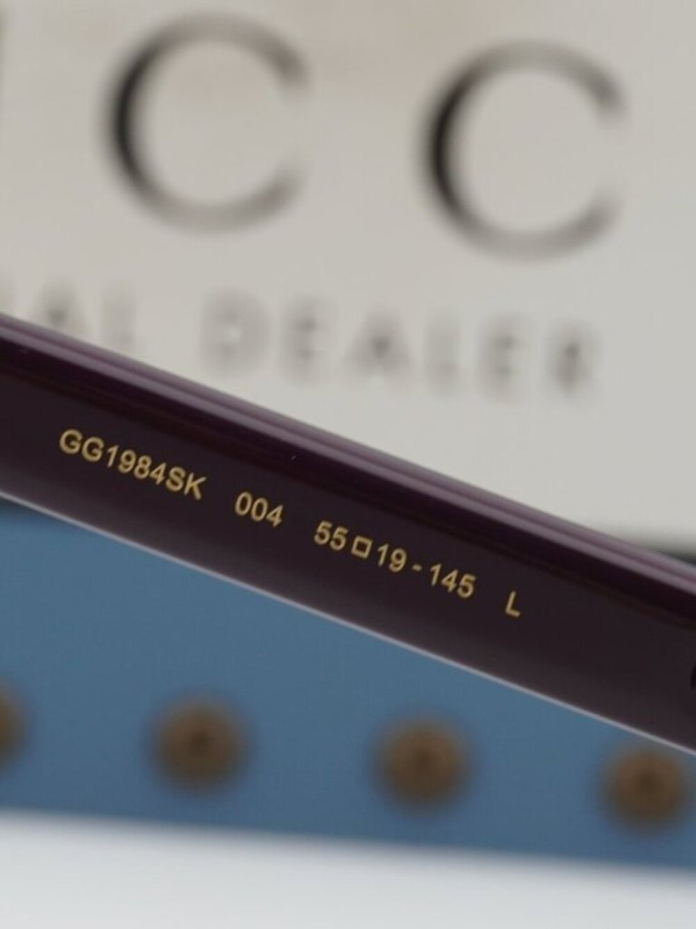 Gucci GG1984SK 004 Unisex Square Sunglasses - Violet / Grey - Picture 4 of 11